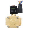 U.S. Solid Electric Solenoid Valve- 1" 12V DC 230PSI Solenoid Valve Brass Body Normally Closed, VITON SEAL