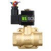 U.S. Solid Electric Solenoid Valve- 1" 110V AC 230PSI Solenoid Valve Brass Body Normally Closed, VITON SEAL