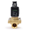 U.S. Solid 1/2" Brass Electric Solenoid Valve 12V DC Normally Closed VITON Air Water Oil Fuel