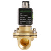U.S. Solid 3/4" Brass Electric Solenoid Valve 12V DC Normally Closed VITON Air Water Oil Fuel