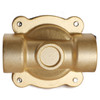 U.S. Solid 1" Brass Electric Solenoid Valve 12V DC Normally Closed VITON Air Water Oil Fuel