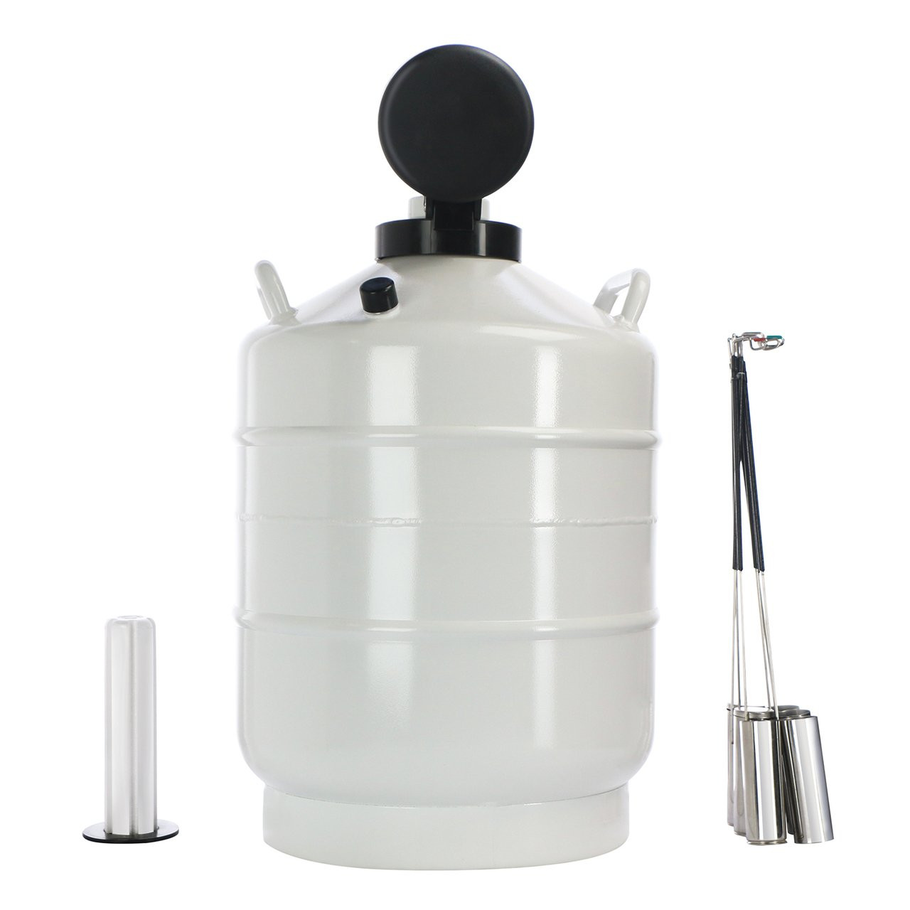 15 L Liquid Nitrogen Tank LN2 Dewar Cryogenic Container with Straps