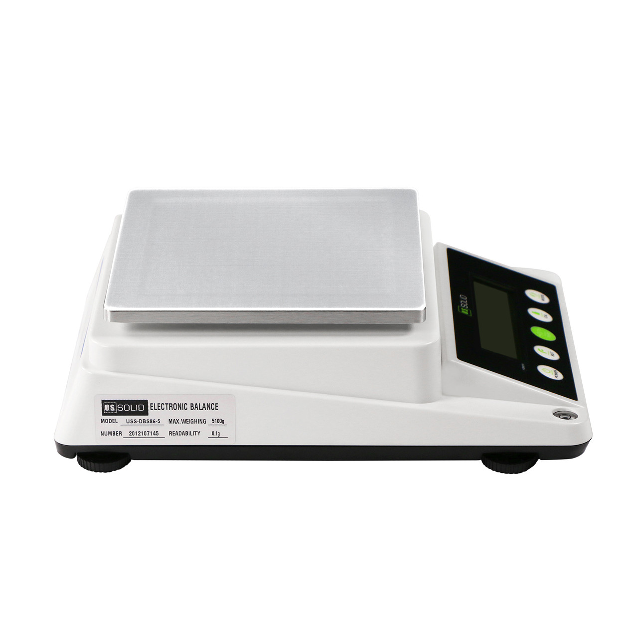 U.S. Solid 5100 G x 0.1 G Precision Balance – Digital Electronic Precision Scale with RS232, 5kg x 0.1g