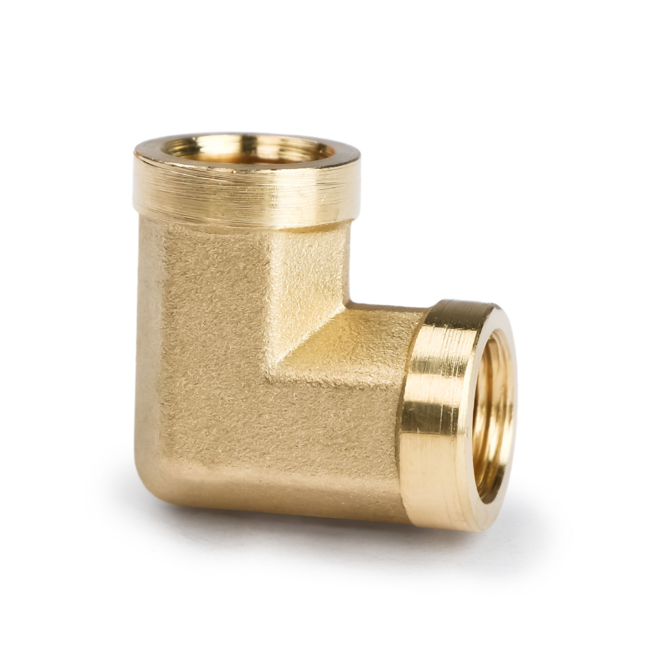 U.S. Solid 2pcs 90 Degree Barstock Street Elbow Brass Pipe Fitting 1/8 NPT Female  Pipe to 1/8 NPT Female - U.S. Solid