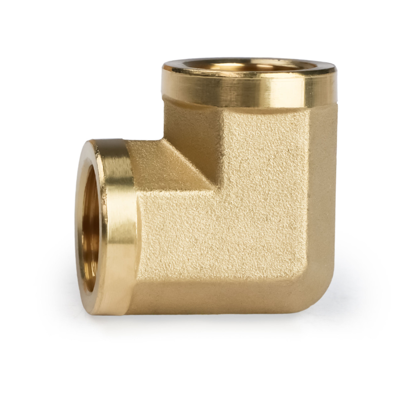 U.S. Solid 2pcs 90 Degree Barstock Street Elbow Brass Pipe Fitting 1/4 NPT  Male Pipe to 1/4 NPT Female