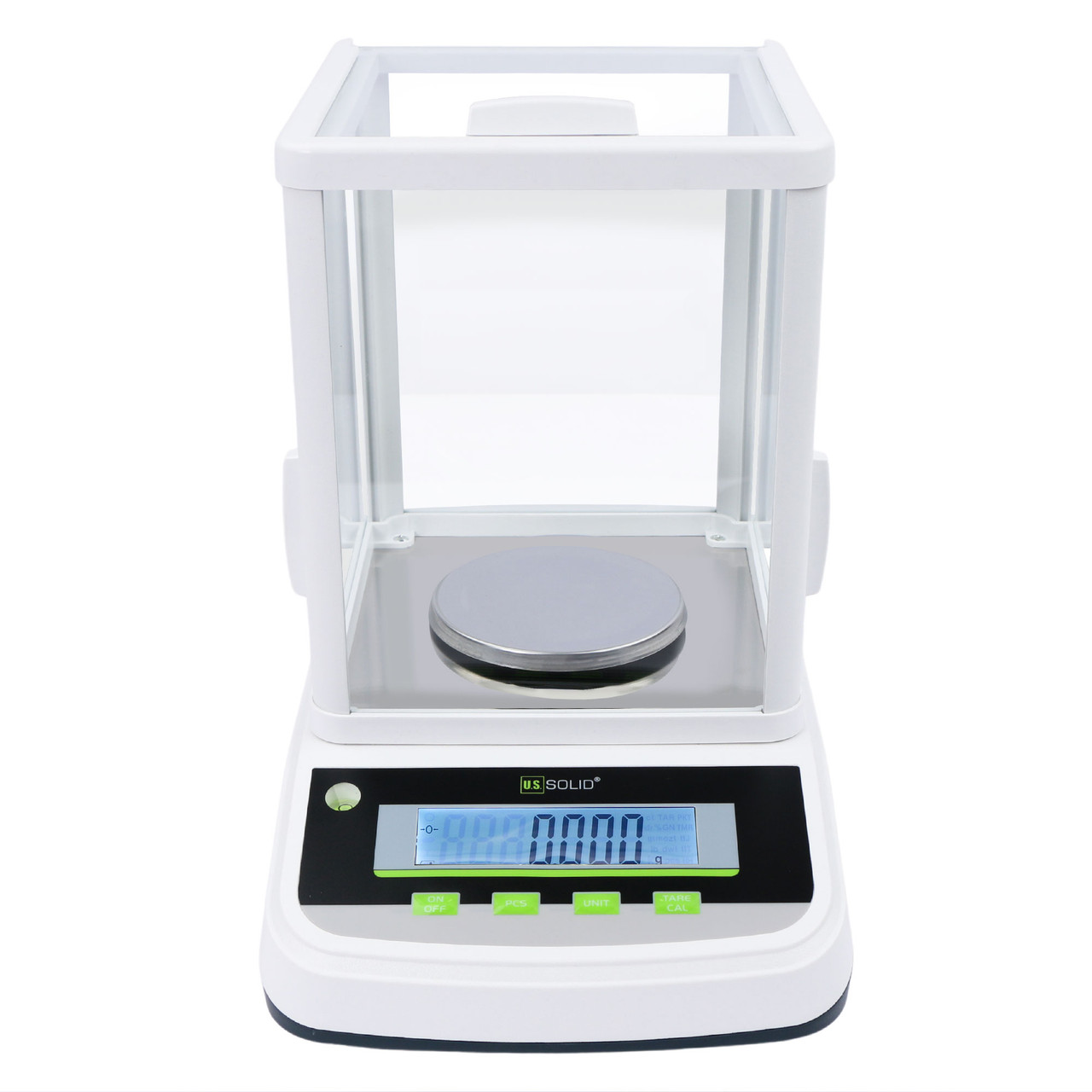 U.S. Solid 1mg Analytical Balance 500g x 0.001g High Precision Digital Lab Scale with 2 LCD Screens, RS232 USB Interface