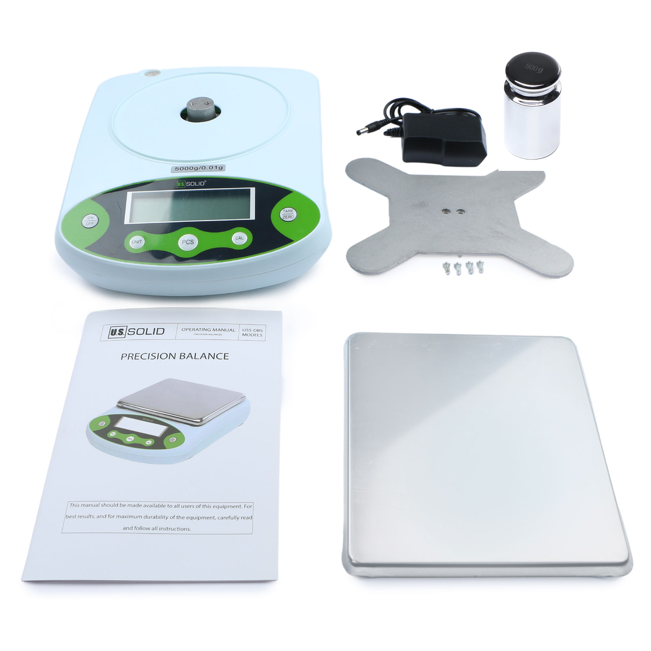 US Solid Digital Precision Scale Analytical Balance Electronic Lab Scale  0.01 g (1KG)