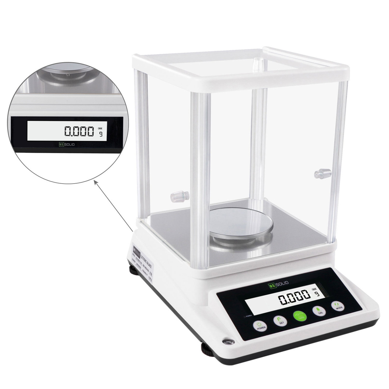U.S. SOLID 0.001 g Precision Balance – Digital Analytical Lab Scale –  Electronic High Precision 1 mg Accuracy Balance with 2 LCD Screens (110g,  1mg): : Industrial & Scientific