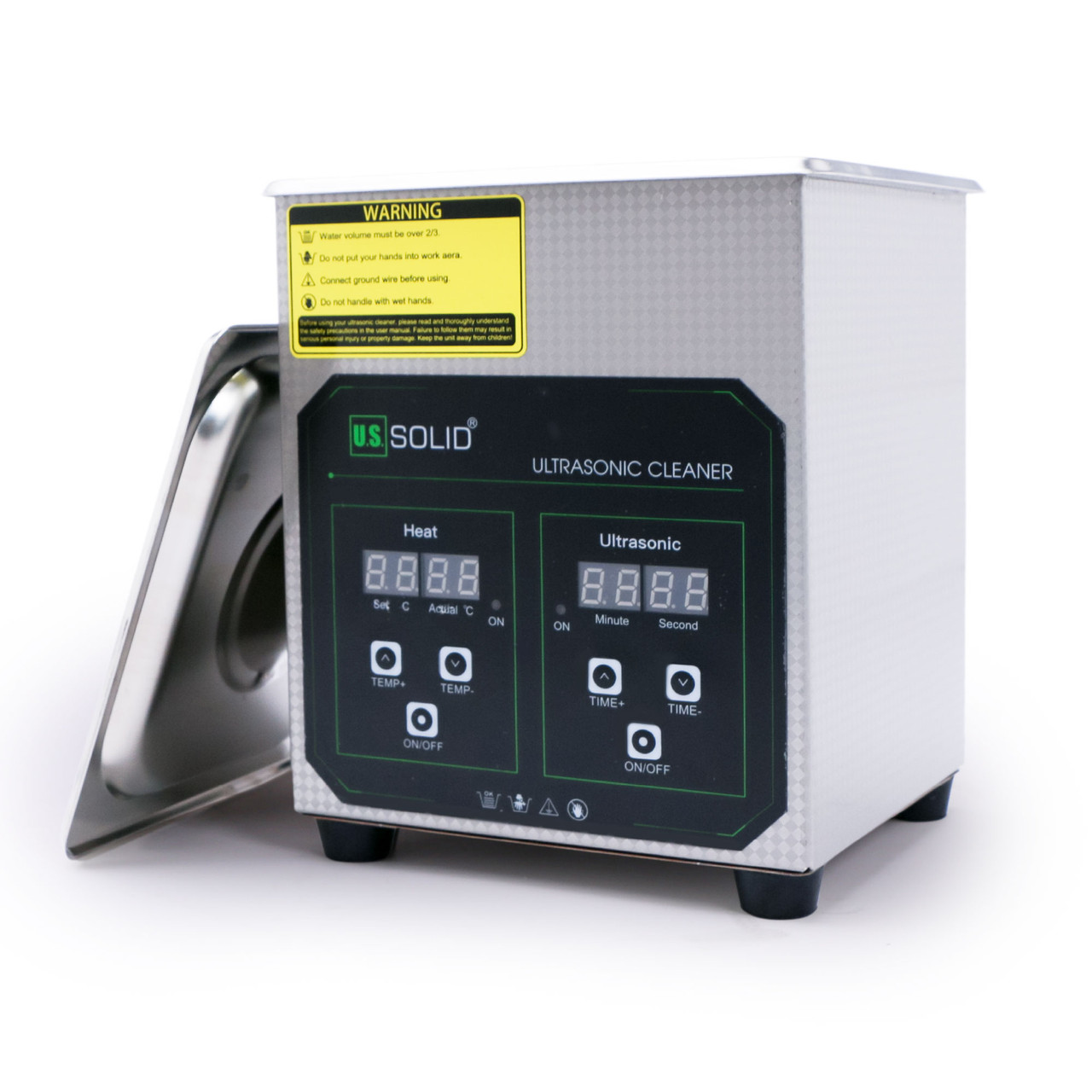 15 Liter Digital Ultrasonic Cleaning Machine - Stainless Steel 