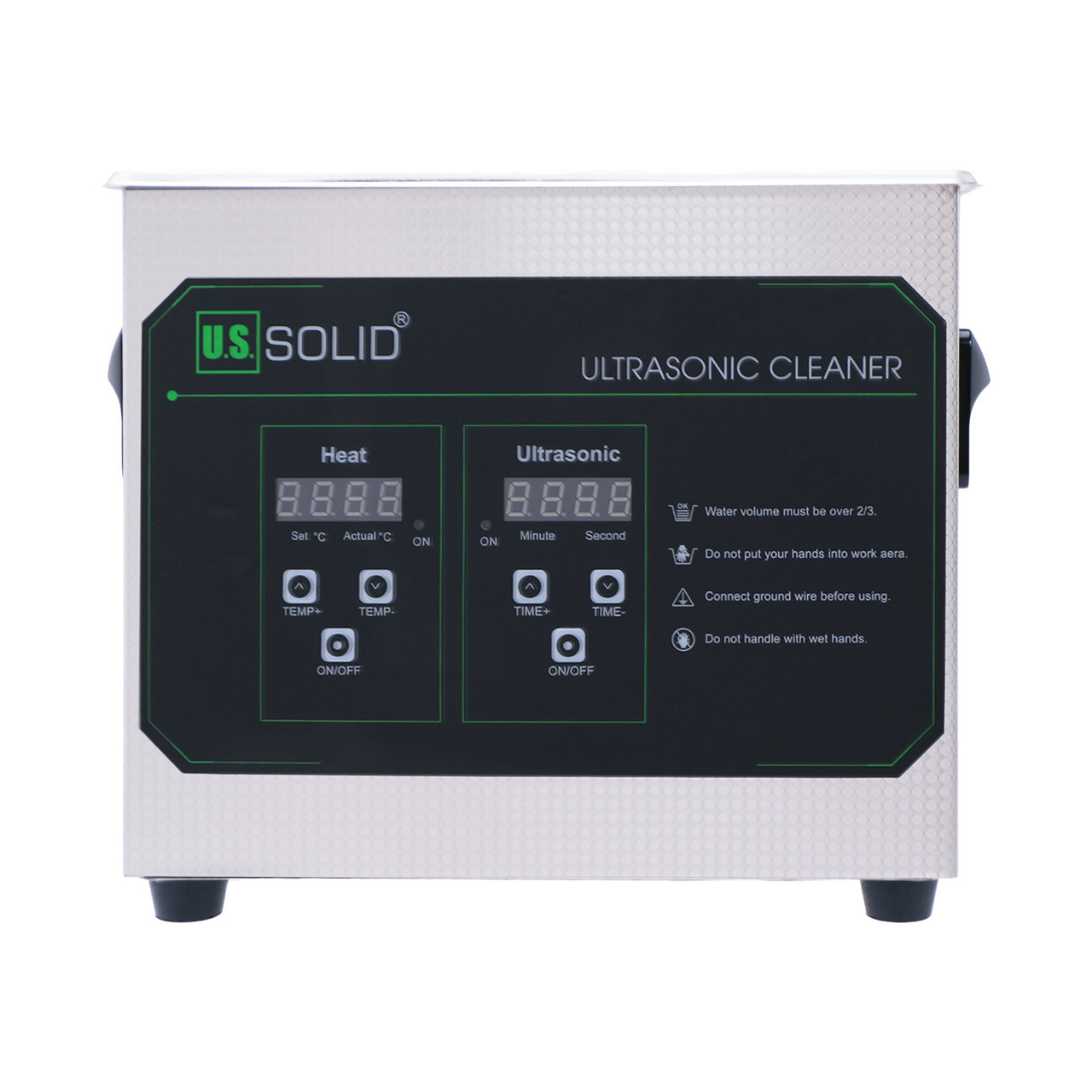 U.S. Solid 10 L Ultrasonic Cleaner, 40 kHz Stainless Steel Ultrasonic Cleaning Machine with Digital Timer and Heater