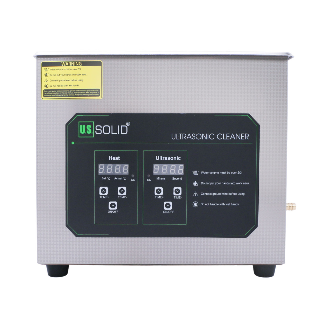 U.S. Solid 10 L Ultrasonic Cleaner, 40 KHz Stainless Steel