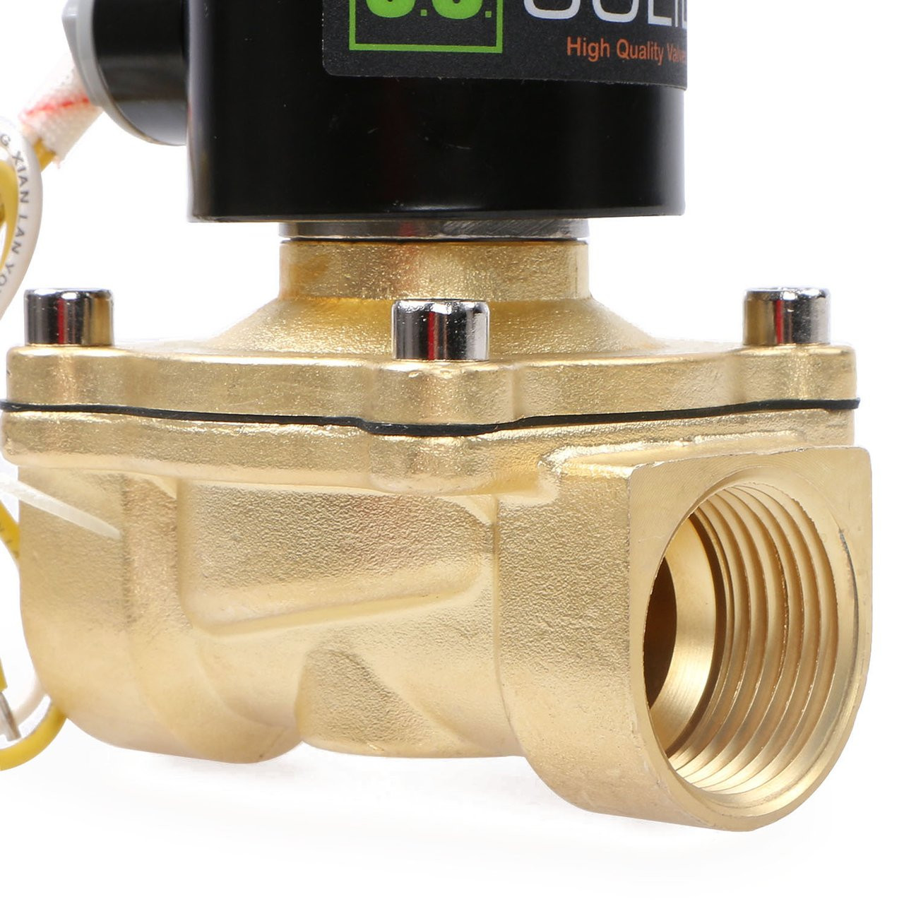 AC110V G1 Pilot Solenoid Valve Normally Closed Valve Two-Port Practical Electric Water Valve Two-Position Brass for Gas Solenoid Valve Oil Air Plumbing Equipment