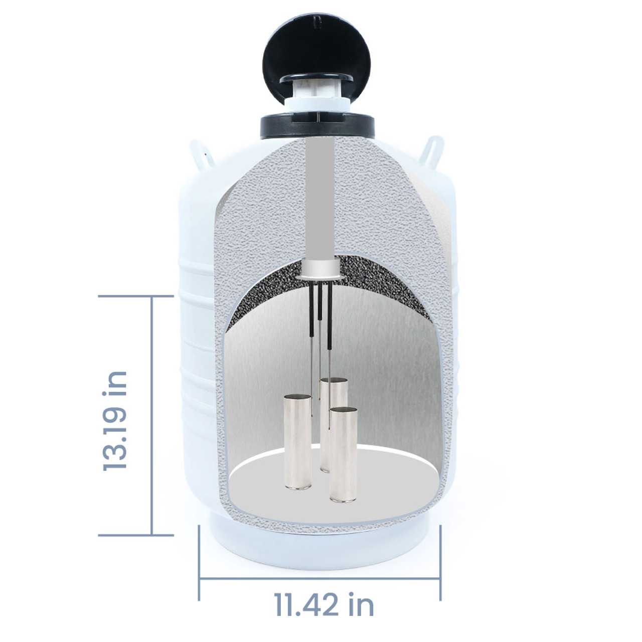 LIQUID NITROGEN CONTAINER 121 LITER WITH RACKS