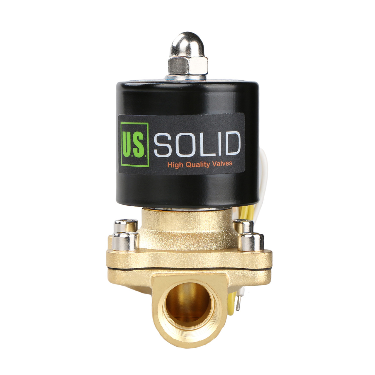 Us Solid Electric Solenoid Valve 12 110v Ac Solenoid Valve Brass Body Normally Closed