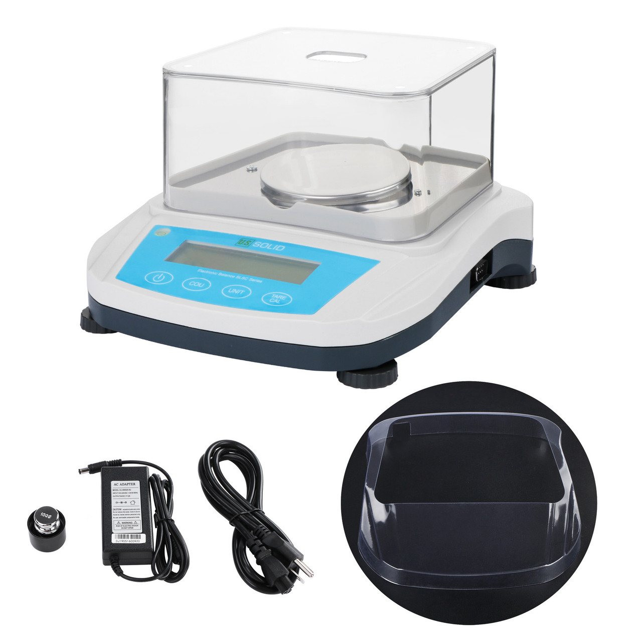 U.S. SOLID 0.001 g Precision Balance – Digital Analytical Lab Scale –  Electronic High Precision 1 mg Accuracy Balance with 2 LCD Screens (110g,  1mg): : Industrial & Scientific