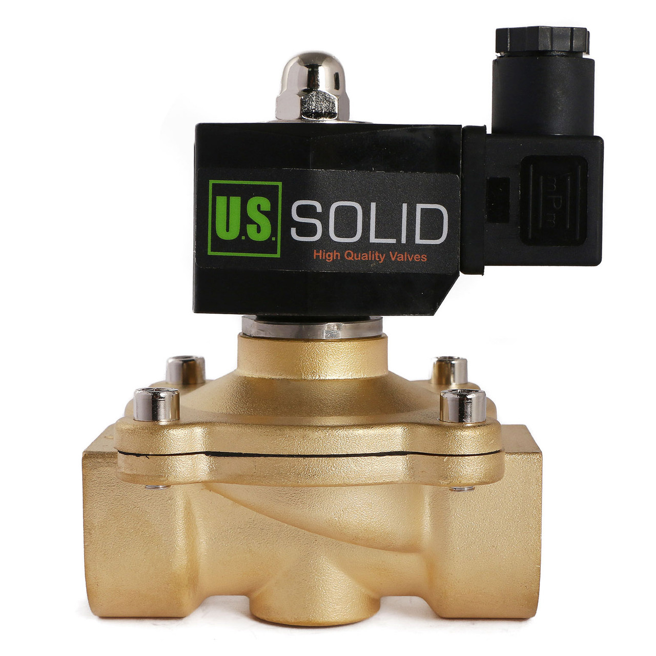 Us Solid 1 Brass Electric Solenoid Valve 12v Dc Normally Closed