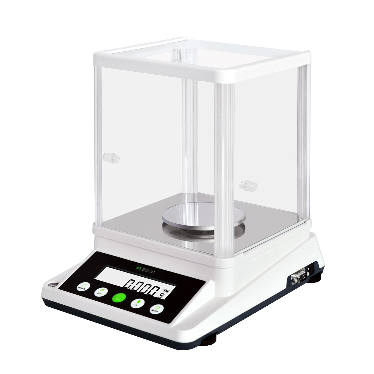 U.S. Solid Analytical Balance 200 x 0.001 g 1mg Precision Scale RS232  Interface