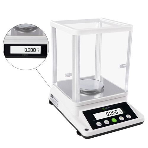 U.S. Solid 0.001 g Precision Balance – Digital Lab Scale 1 mg Analytical Electronic Balance with 2 LCD Screens, 310 g x 0.001g