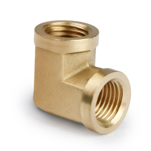 U.S. Solid 2pcs 90 Degree Barstock Street Elbow Brass Pipe Fitting 1/4" NPT Female Pipe to 1/4" NPT Female