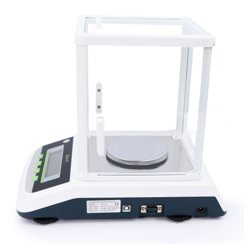 U.S. Solid 300 x 0.001g Analytical Balance, 1 mg Digital Precision Lab Scale with 2 LCD Screens, RS232 and USB Interface