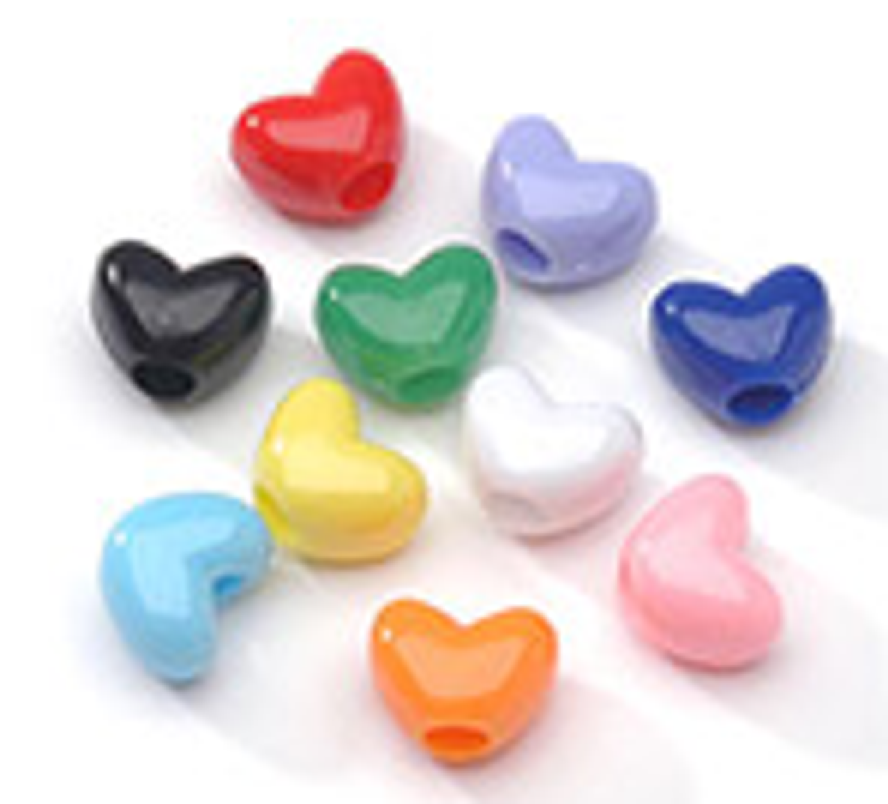 Pony Heart Beads 1 lb - The Teachers Outlet