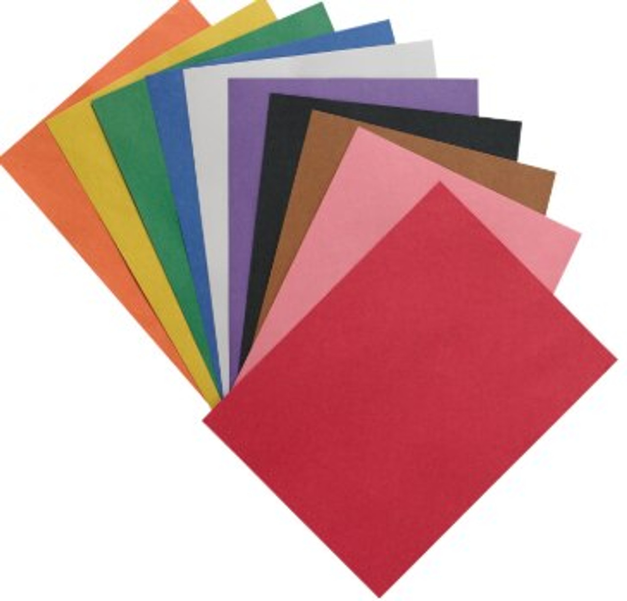 SunWorks Construction Paper 10 Assorted Colors 12 x 18 100 Sheets