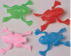 Jumping Plastic Frogs