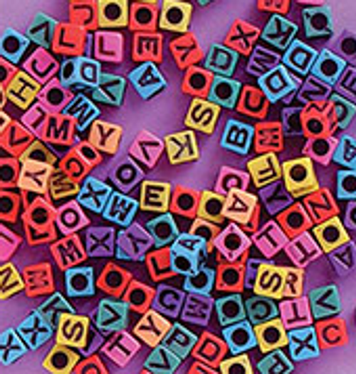 Alphabet Cube Beads