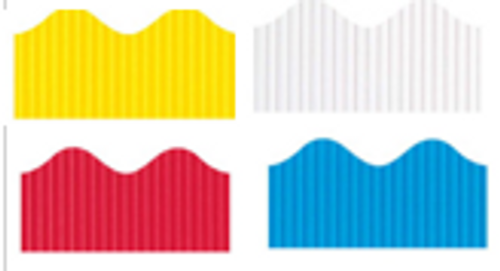 Scallopped Corobuff Bulletin Border Roll