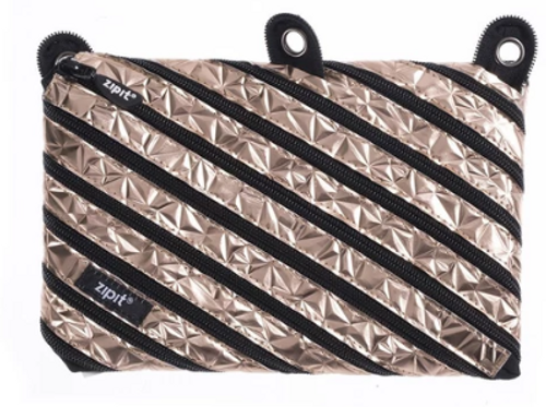 Metallic 3 Ring Pouch