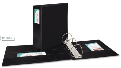 Avery 4 in Black Economy Looseleaf