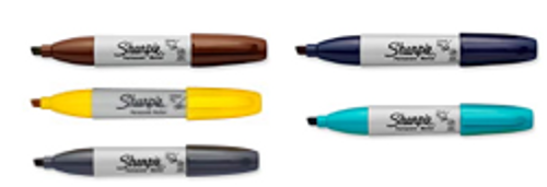 Sharpie Chisel Marker Colored