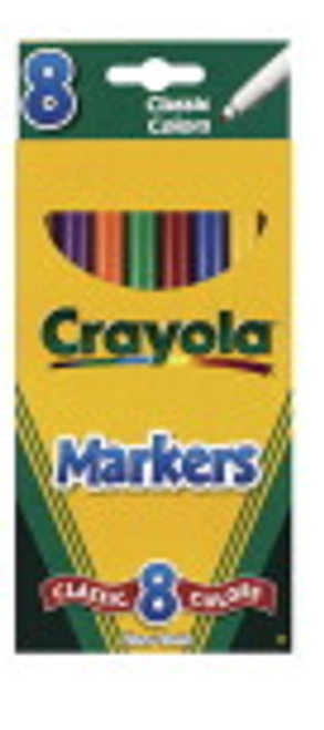 Crayola 8 classic Fine line Markers