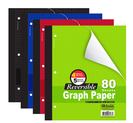 Bazic Quad Ruled Wireless Notebook