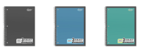 Ischolar 3 Subject Notebook WR