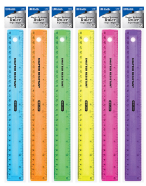 Shatter Resistant Ruler