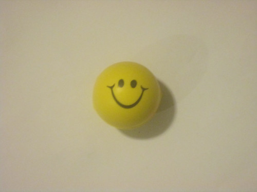 Smiley foam squishy ball
