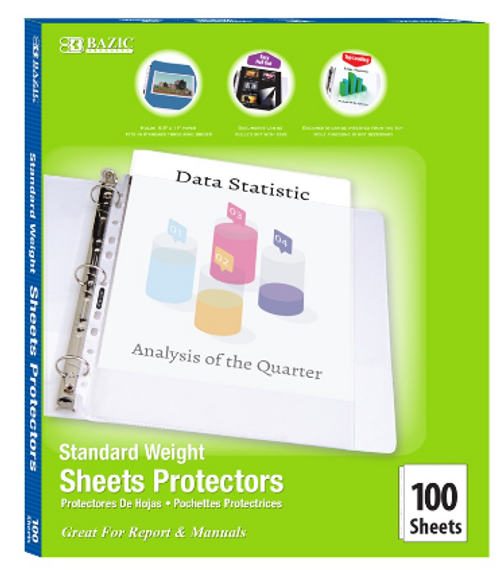 Sheet Protectors 100 standard weight