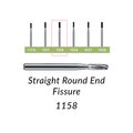 Carbide Burs. FG-1158 Straight Round End Fissure. 10 pcs.