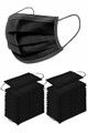 Black Daily Protective Ear Loop Masks, 50/Box