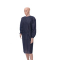 Hospital Grade Navy Blue Disposable Gowns - 10/Pk