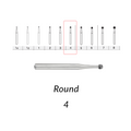 Carbide Burs. FG-4 Round. 10 pcs.