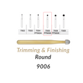 Carbide Burs. FG-9006 30 Blades FF Round Trimming & Finishing. 5 pcs.