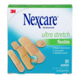 Nexcare Adherent Bandage Elastic Assorted Sizes Stretch Flesh LF 80/box