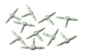 1/16" Barb Tee, Plastic; Pkg of 10