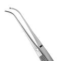 Semken Tissue Forcep, 1x2 Teeth, Curved, 12.5CM