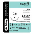 Hu-Friedy, 2-0 Silk, Black 18, C-9,1/2 Circle Reverse Cut, PSN737S
