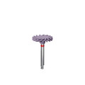 Coltene, KENDA Nobilis Diamond Polishers for Composite and Ceramic, ShapeGuard, RA, 12pcs, 0307.012