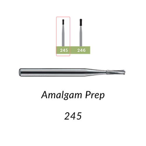 Carbide Burs. FG-245 Amalgam Prep, 10 pcs.