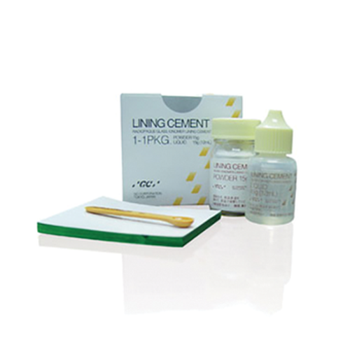 LINING CEMENT 1:1 Kit:1 x 15g Powder, 1 x Liquid, 1 Scoop & 1 Mixing Pad.